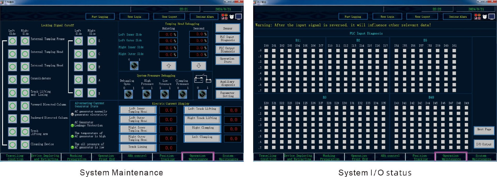 Track Maintenance Control System Track Maintenance Control System